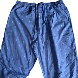 NWOT Polo by Ralph Lauren Blue Night Pants with Logo Pattern